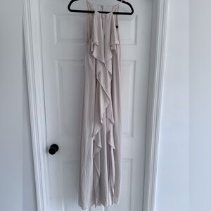 BCBGMAXAZRIA Canvas Beige Octavia Maxi Dress XS